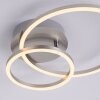 Leuchten-Direkt IVANKA Plafondlamp LED Staal geborsteld, 1-licht