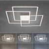 Leuchten-Direkt ASMIN Plafondlamp LED Staal geborsteld, 3-lichts, Afstandsbediening