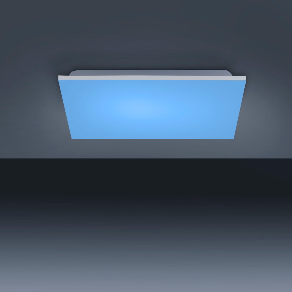 Leuchten-Direkt YUKON Plafondlamp LED Wit, 1-licht, Afstandsbediening, Kleurwisselaar