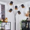 Tallaboa Staande lamp Zwart, 5-lichts