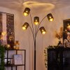 Tallaboa Staande lamp Zwart, 5-lichts