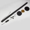 Rodeche Staande lamp LED Messing, Zwart, 1-licht