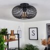 Oravi Plafondlamp Zwart, 1-licht