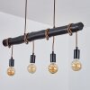 Larifano Hanglamp Bruin, Zwart, 4-lichts Larifano Hanglamp Bruin, Zwart, 4-lichts