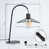 Daesi Tafellamp Zwart, 1-licht