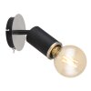 Globo JOSEBA Muurlamp Zwart, 1-licht