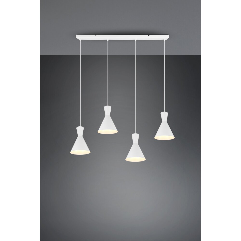 Reality Enzo Hanglamp Wit, 4-lichts