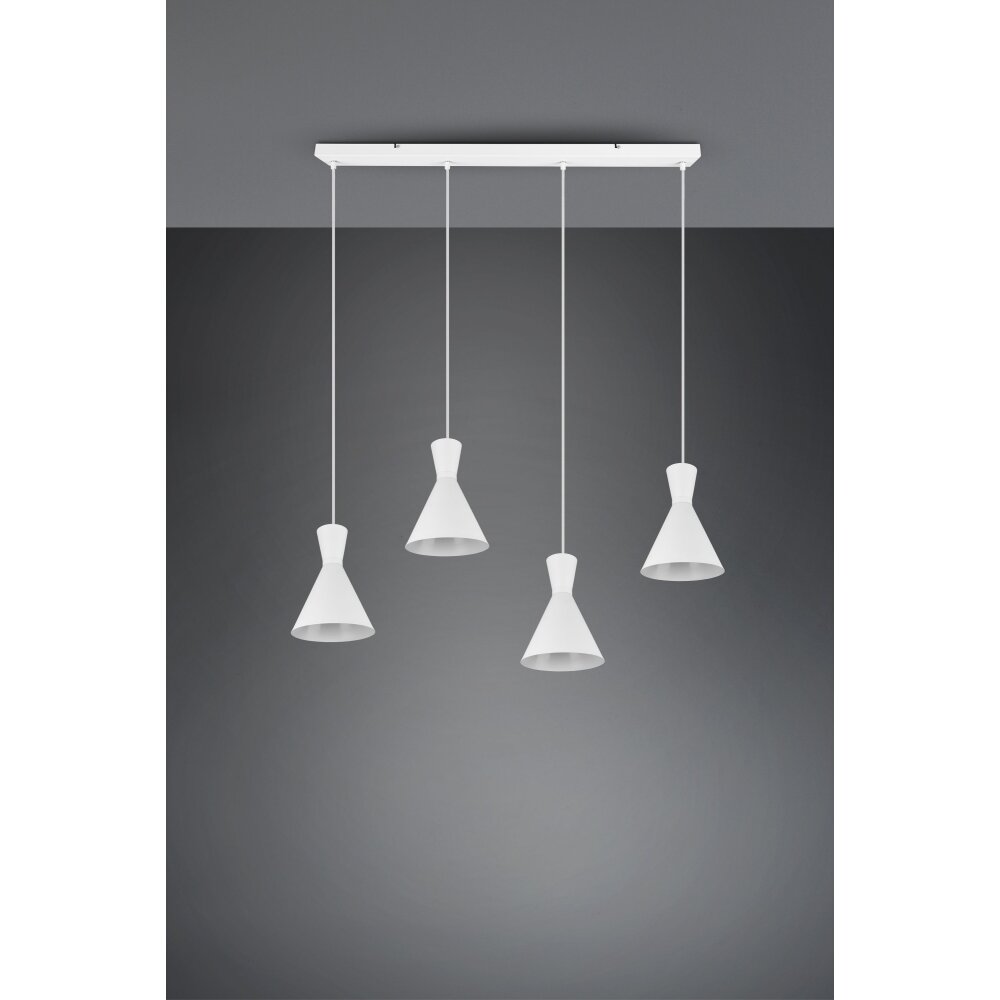 Reality Enzo Hanglamp Wit, 4-lichts