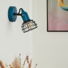 Builako Muurlamp Blauw, Zwart, 1-licht