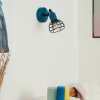 Builako Muurlamp Blauw, Zwart, 1-licht