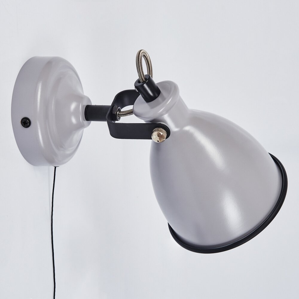 Selki Muurlamp Grijs, Zwart, 1-licht