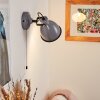 Selki Muurlamp Grijs, Zwart, 1-licht