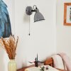 Selki Muurlamp Grijs, Zwart, 1-licht