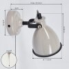 Selki Muurlamp Grijs, Zwart, 1-licht