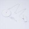 Zuoz Staande lamp Chroom, Wit, 1-licht