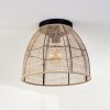 Tebary Plafondlamp Zwart, 1-licht
