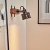 Pehefito Muurlamp Grijs, Hout donker, Zwart, 1-licht