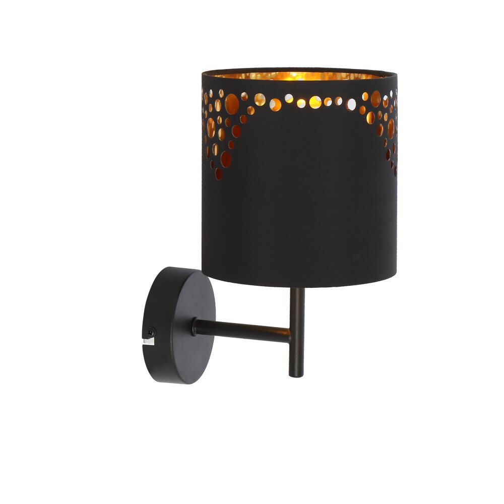 Globo INGEBORG Muurlamp Zwart, 1-licht main product photo