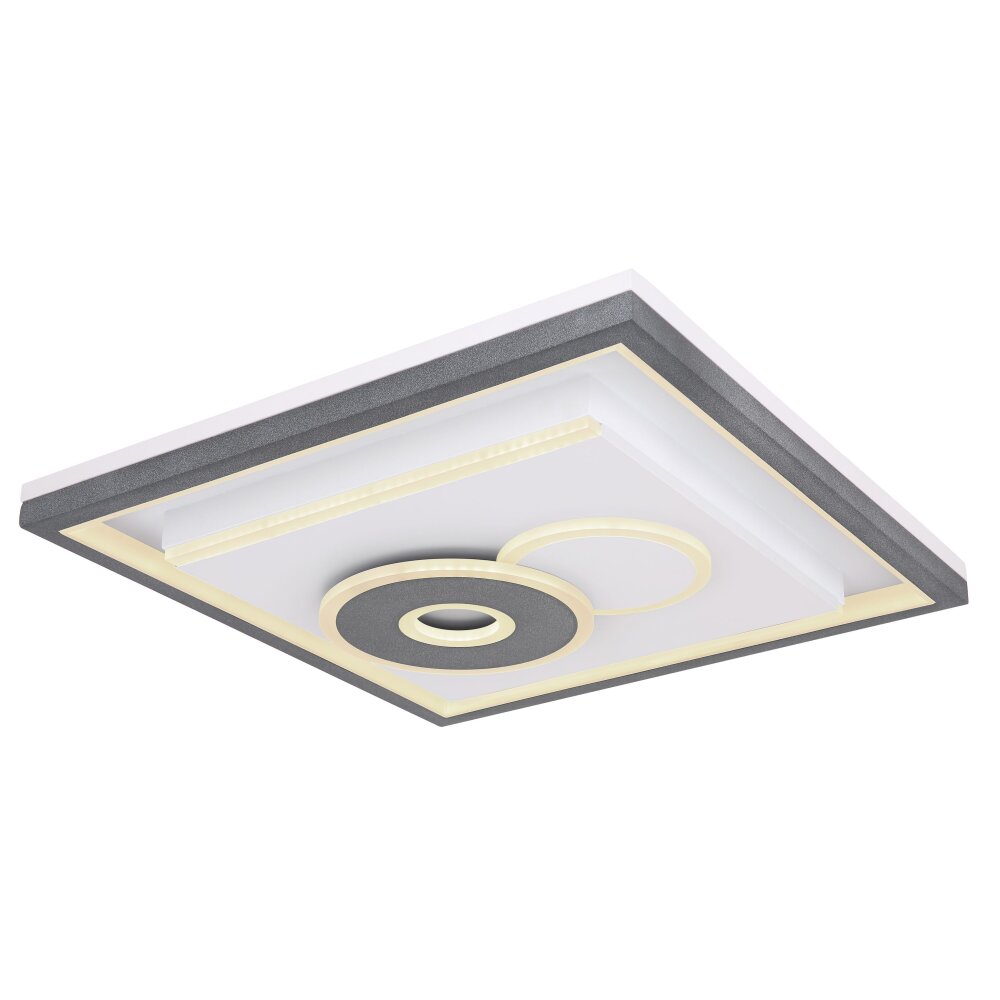 Globo SUNDI Plafondlamp LED Zwart, Wit, 1-licht, Afstandsbediening main product photo