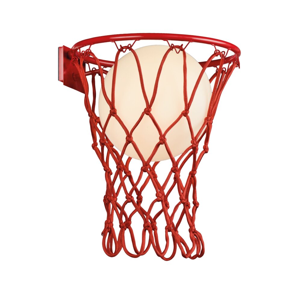 Mantra BASKETBALL Muurlamp Red, 1-licht