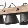 Brilliant-Leuchten Decca Hanglamp Hout donker, Zwart, 5-lichts