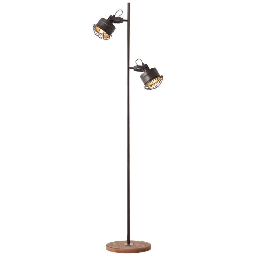 Brilliant-Leuchten Unity Staande lamp Natuurlijke kleuren, Zwart, 2-lichts main product photo