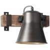Brilliant-Leuchten Decca Muurlamp Hout donker, Zwart, 1-licht