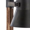 Brilliant-Leuchten Decca Tafellamp Hout donker, Zwart, 1-licht