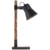 Brilliant-Leuchten Decca Tafellamp Hout donker, Zwart, 1-licht
