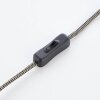 Brilliant-Leuchten Decca Tafellamp Hout donker, Zwart, 1-licht