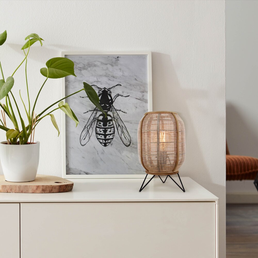 Brilliant-Leuchten Tanah Tafellamp Zwart, 1-licht main product photo