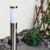 Gaborone Padverlichting LED Nikkel mat, 1-licht, Bewegingsmelder