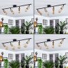 Maidfordo Plafondlamp Messing, Zwart, 4-lichts