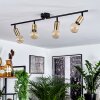 Maidfordo Plafondlamp Messing, Zwart, 4-lichts