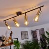 Maidfordo Plafondlamp Messing, Zwart, 4-lichts