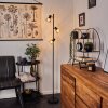 Verbania Staande lamp Zwart, 3-lichts