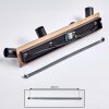 Maidford Plafondlamp Hout donker, Zwart, 4-lichts