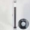 Gaborone Padverlichting Antraciet, 1-licht, Bewegingsmelder