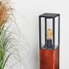 Kiwalik Padverlichting Hout donker, Zwart, 1-licht
