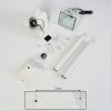 Naofe Padverlichting Wit, 1-licht