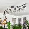 Baripada Plafondlamp Antraciet, Chroom, 6-lichts