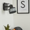 Holsa Muurlamp Zwart, 1-licht