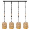 Globo HALIA Hanger Zwart, 4-lichts