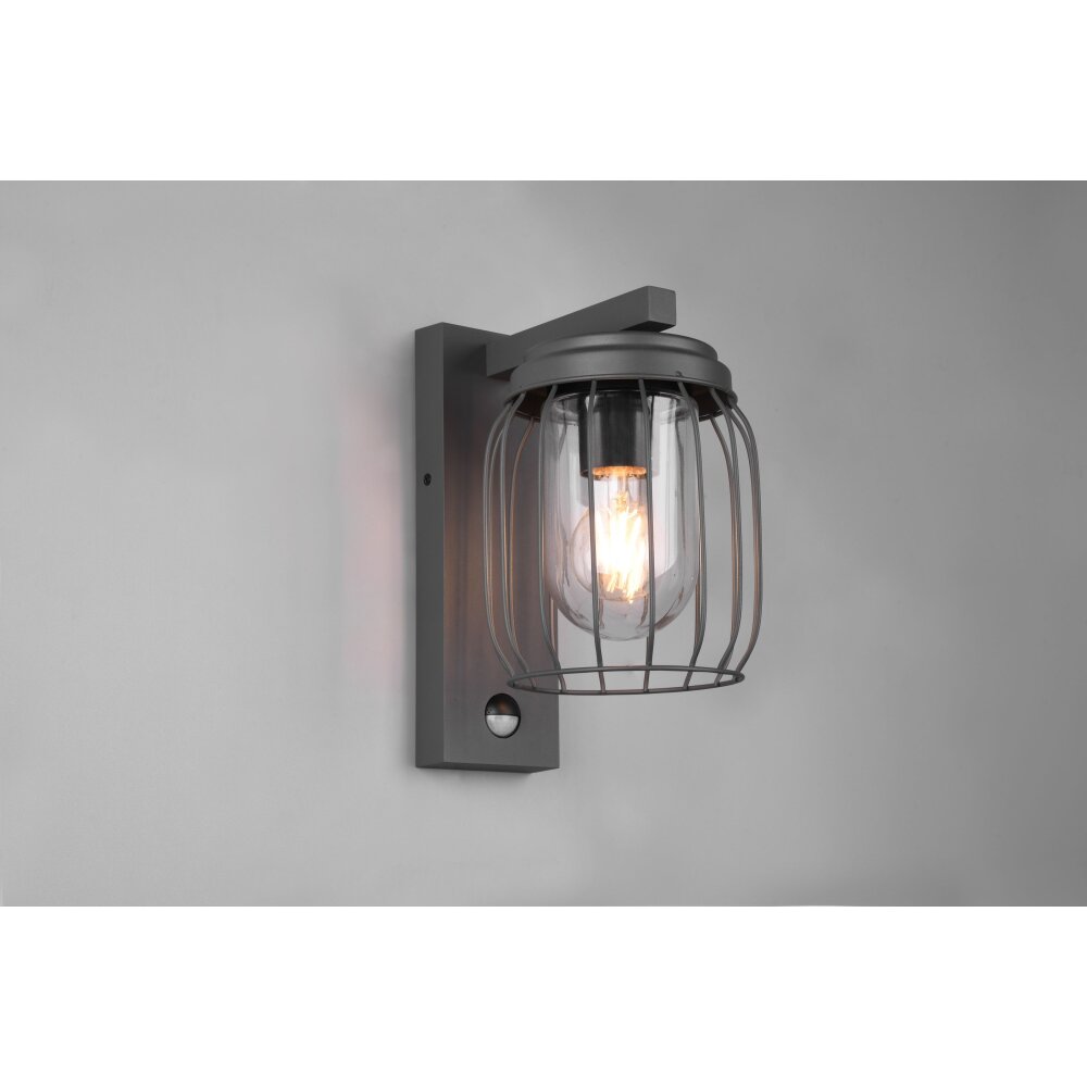 Trio-Leuchten Tuela Muurlamp Antraciet, 1-licht, Bewegingsmelder main product photo