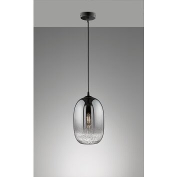 Fischer-Honsel Trace Hanglamp Zwart, 1-licht Fischer-Honsel Trace Hanglamp Zwart, 1-licht