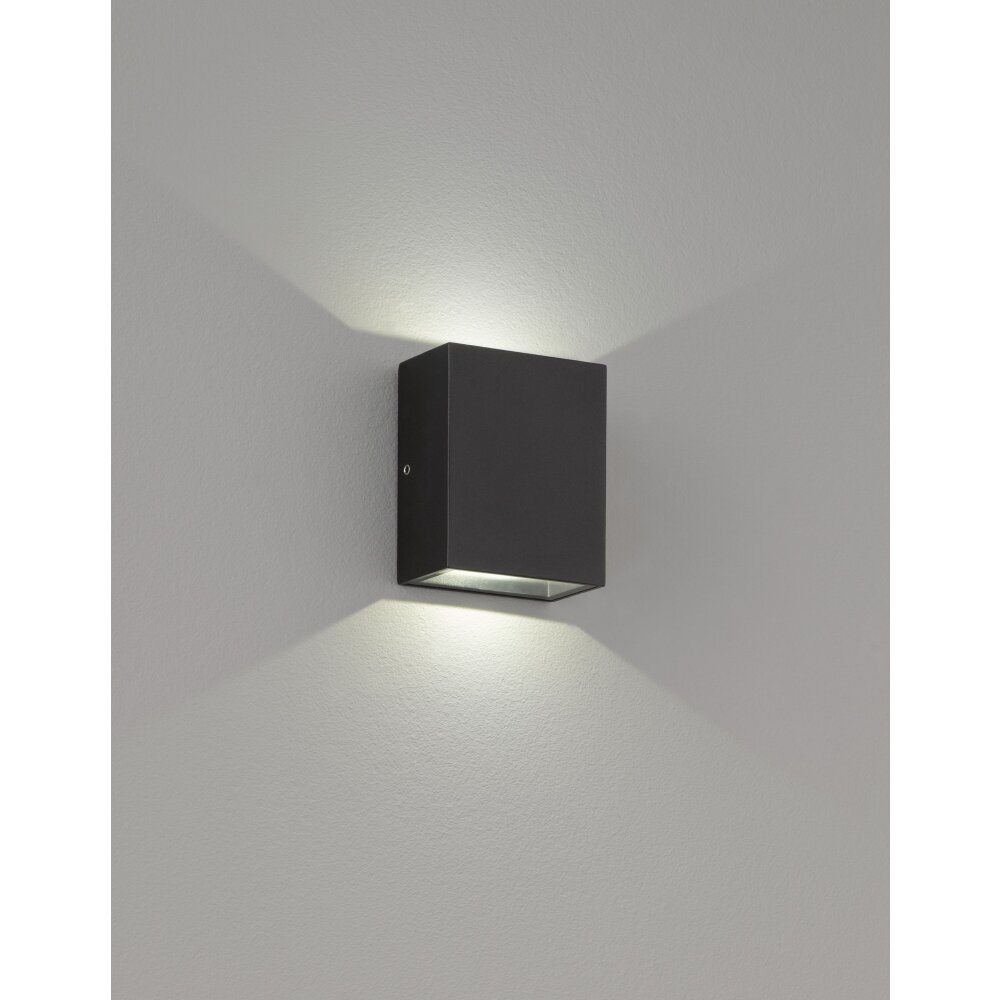 Fischer-Honsel Denver Buiten muurverlichting LED Zwart, 2-lichts main product photo