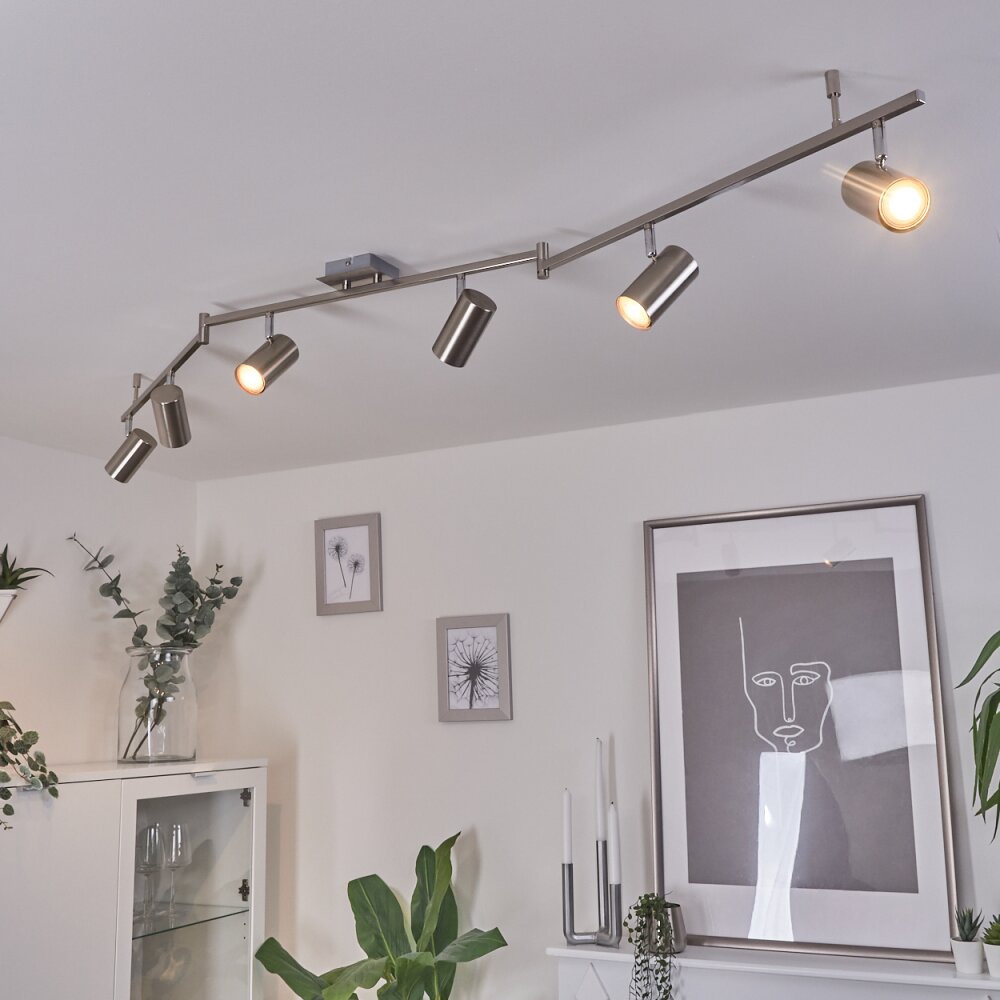 Javel Plafondlamp Chroom, Nikkel mat, 6-lichts main product photo