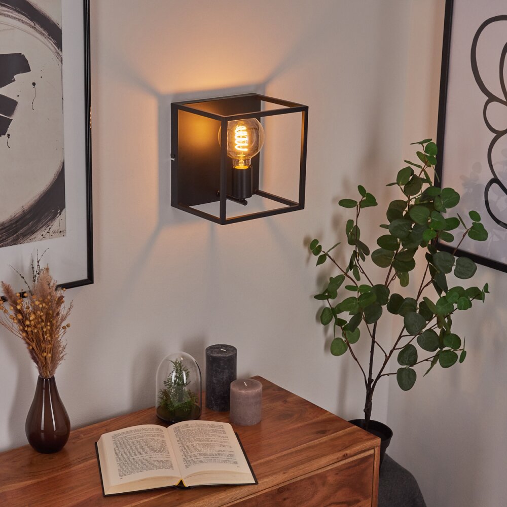Malao Muurlamp Zwart, 1-licht main product photo