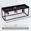 Malao Plafondlamp Roségoud, Zwart, 3-lichts