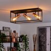 Malao Plafondlamp Roségoud, Zwart, 3-lichts